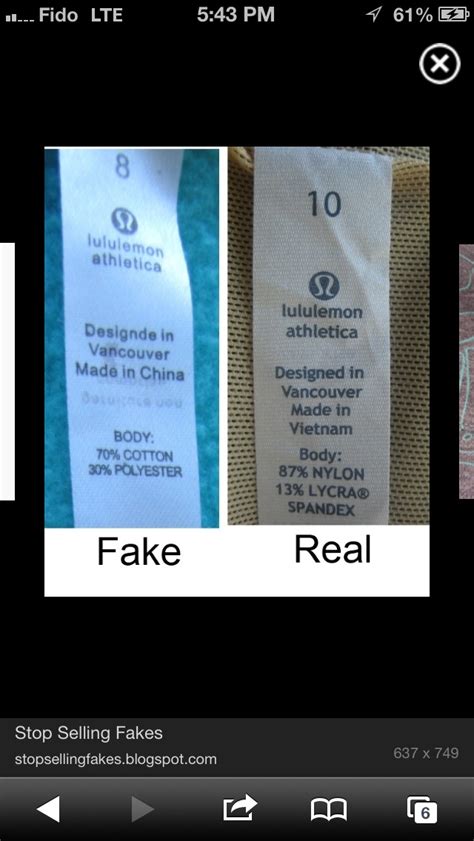 how to spot a fake lululemon bag|how to identify lululemon.